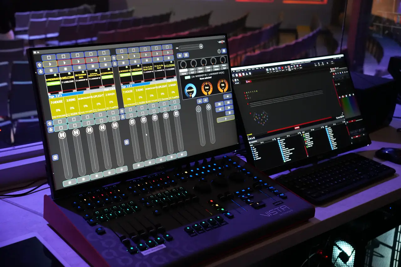 Installed lighting and audio control at City Church in Tulsa